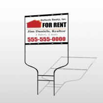 For Rent 126 Round Rod Sign