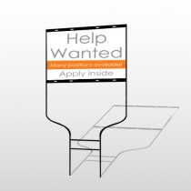 Help Wanted 81 Round Rod Sign