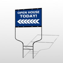Open House 19 Round Rod Sign