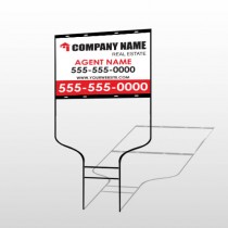 For Rent 106 Round Rod Sign