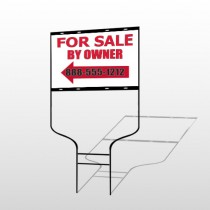 Sale By Owner 24 Round Rod Sign
