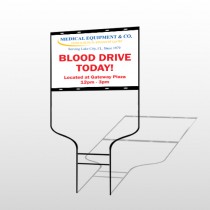 Blood Drive 330 Round Rod Sign