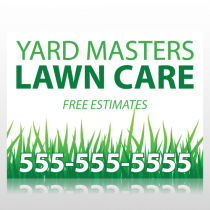 Lawn Care Sign Panel