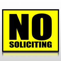No Soliciting Sign Panel