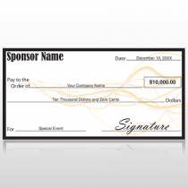 Oversized Check 10