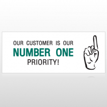 Our Customer #1 Priority Custom Banner