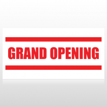 Red Grand Opening Banner