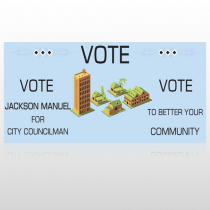 Vote Community 266 Custom Sign