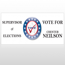 Vote Supervisor Elect Star 272 Custom Sign