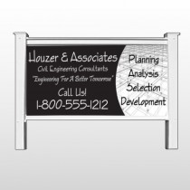 Black Planning 218 48"H x 96"W Site Sign