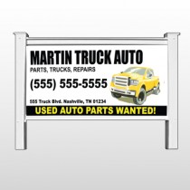 Black & Yellow Truck 117 48"H x 96"W Site Sign