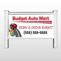 Budget Auto Mart 116 48"H x 96"W Site Sign
