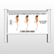 High Kick Woman 408 48"H x 96"W Site Sign