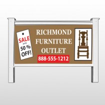 Outlet Chair 527 48"H x 96"W Site Sign