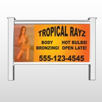 Tropical Rayz Tan 490 48"H x 96"W Site Sign
