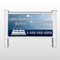 Worship With Us 02 48" x 96" Site Signs