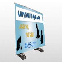 True Happy Care 182 Exterior Pocket Banner Stand
