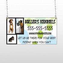 Dog Kennels 300 Window Sign