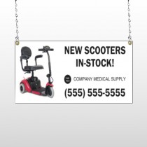 New Scooter 100 Window Sign