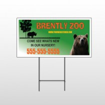 Bear Zoo 302 Wire Frame Sign