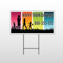 Happy Town 181 Wire Frame Sign
