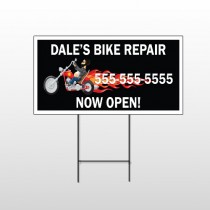 Harley Flames 108 Wire Frame Sign