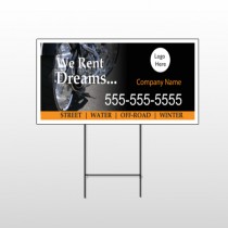 Rent Dreams 109 Wire Frame Sign