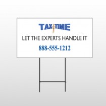 Tax Time 171 Wire Frame Sign