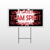 Team 43 Wire Frame Sign