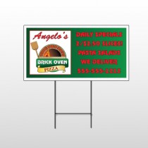 Pizza 129 Wire Frame Sign