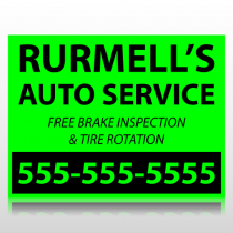Rurmells Auto Service Sign Panel