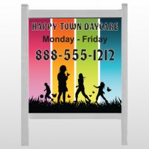 Happy Town 181 48"H x 48"W Site Sign
