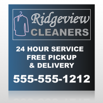 Dry Cleaners 24 Site Sign