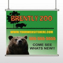 Bear Zoo 302 Hanging Banner
