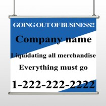 Going Out Sale 11 Hanging Banner
