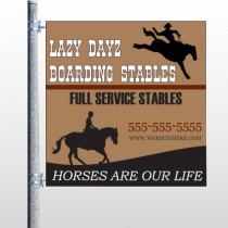 Boarding Stables 304 Pole Banner