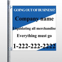 Going Out Sale 11 Pole Banner