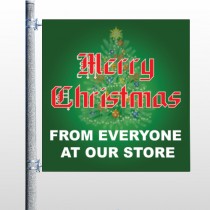 Merry Christmas 29 Pole Banner