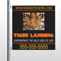 Tiger Landing 303 Pole Banner