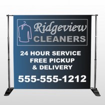 Dry Cleaners 24  Pocket Banner Stand