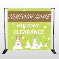 Holiday Clearance 13 Pocket Banner Stand