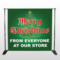 Merry Christmas 29 Pocket Banner Stand