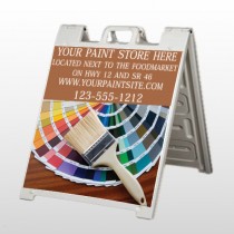 Paint Brushes 256 A-Frame Sign