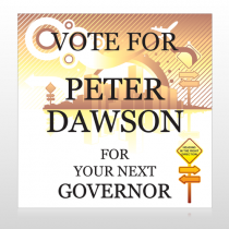 Vote City Sign Governor 267 Custom Sign