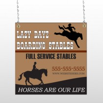 Boarding Stable 304 Window Sign