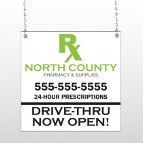 RX North County 105 Window Sign