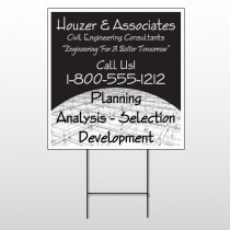 Black Planning 218 Wire Frame Sign