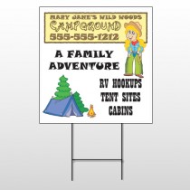 Campground 144 Wire Frame Sign