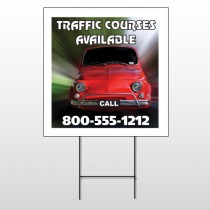 Car Traffic 153 Wire Frame Sign