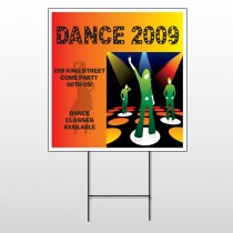 Dance Disco 518 Wire Frame Sign